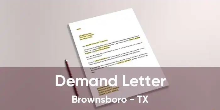 Demand Letter Brownsboro - TX