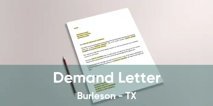 Demand Letter Burleson - TX