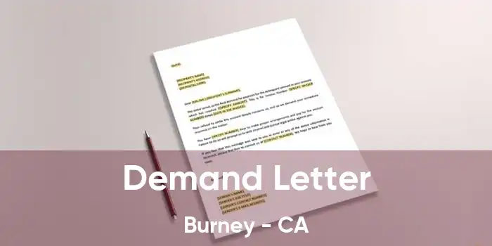 Demand Letter Burney - CA