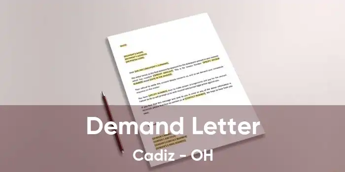 Demand Letter Cadiz - OH