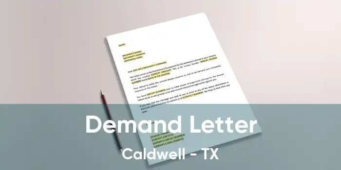 Demand Letter Caldwell - TX