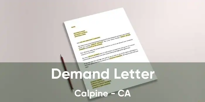 Demand Letter Calpine - CA