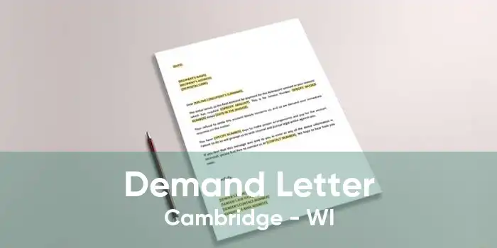 Demand Letter Cambridge - WI