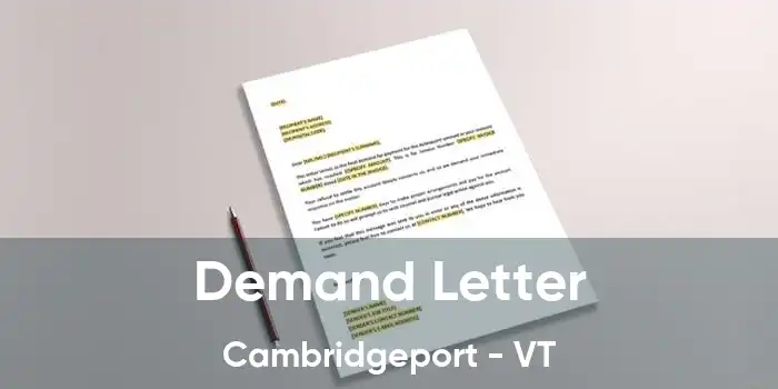  Demand Letter Cambridgeport - VT