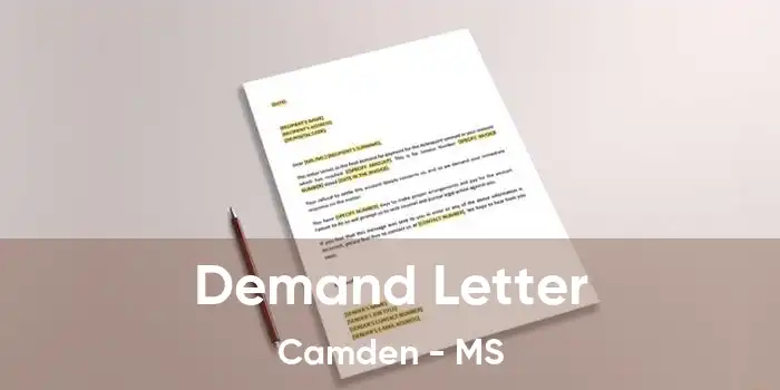 Demand Letter Camden - MS