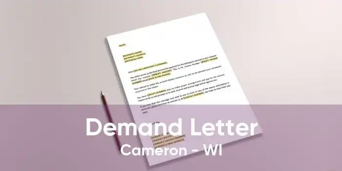 Demand Letter Cameron - WI