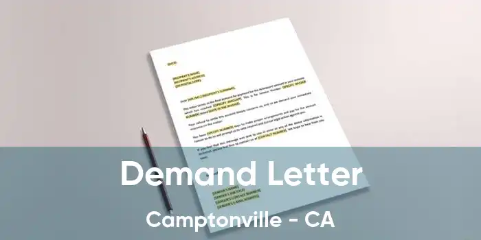 Demand Letter Camptonville - CA