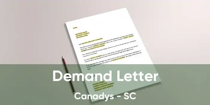 Demand Letter Canadys - SC