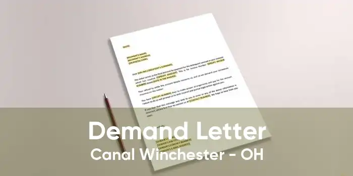 Demand Letter Canal Winchester - OH