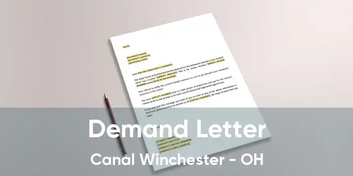 Demand Letter Canal Winchester - OH