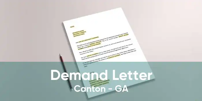 Demand Letter Canton - GA