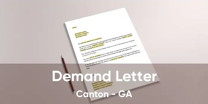 Demand Letter Canton - GA