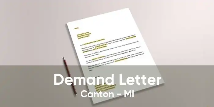 Demand Letter Canton - MI