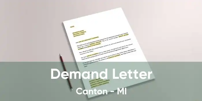 Demand Letter Canton - MI