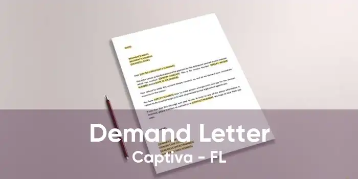 Demand Letter Captiva - FL