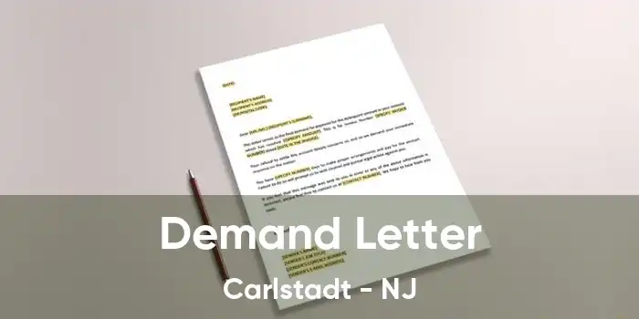 Demand Letter Carlstadt - NJ