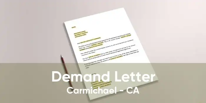 Demand Letter Carmichael - CA