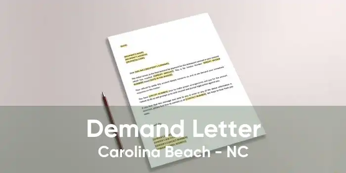 Demand Letter Carolina Beach - NC