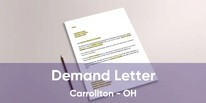 Demand Letter Carrollton - OH