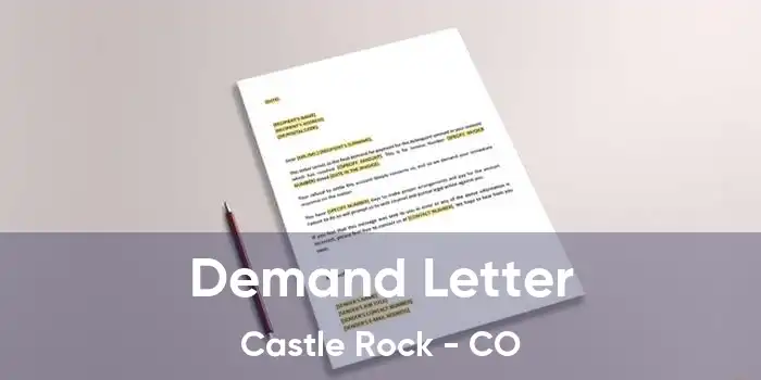 Demand Letter Castle Rock - CO