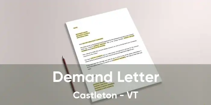 Demand Letter Castleton - VT