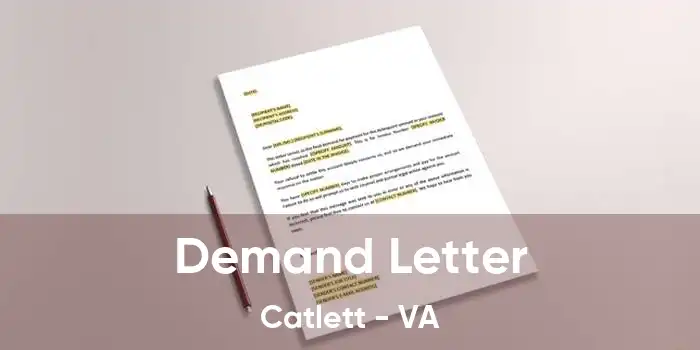 Demand Letter Catlett - VA