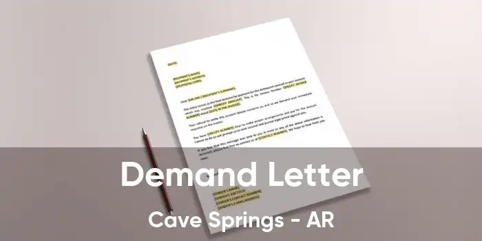 Demand Letter Cave Springs - AR