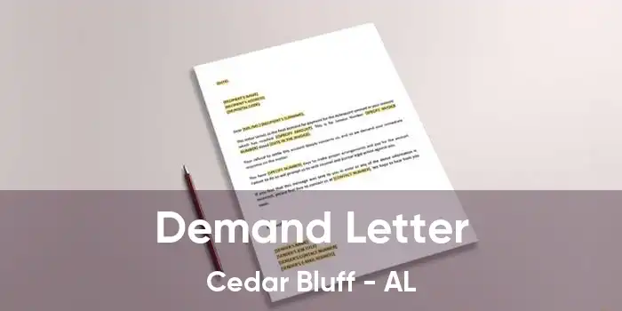 Demand Letter Cedar Bluff - AL