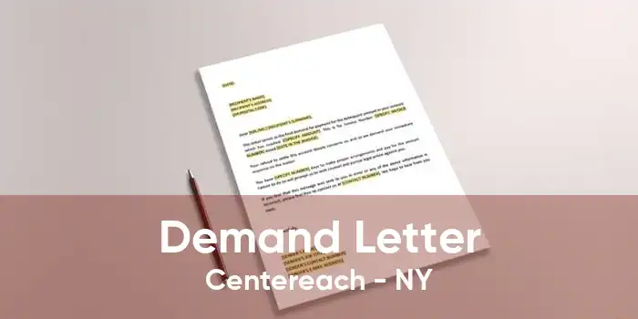 Demand Letter Centereach - NY