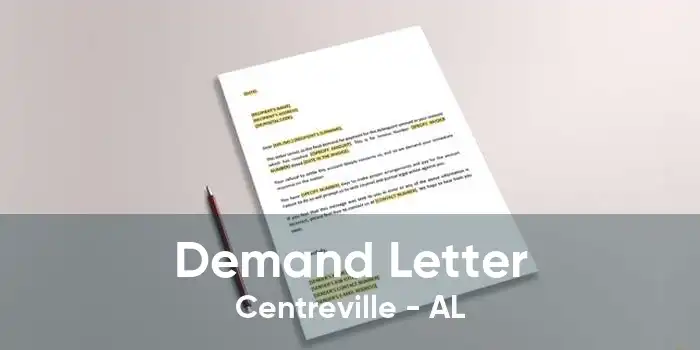 Demand Letter Centreville - AL