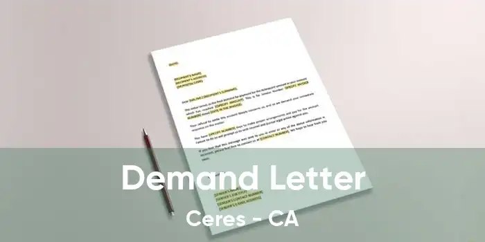 Demand Letter Ceres - CA