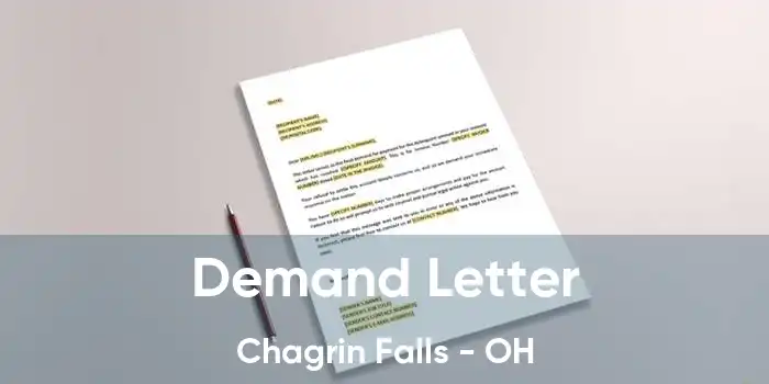 Demand Letter Chagrin Falls - OH