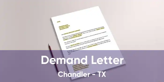 Demand Letter Chandler - TX