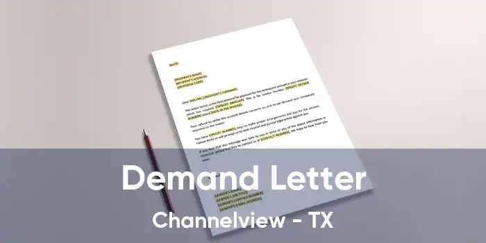 Demand Letter Channelview - TX