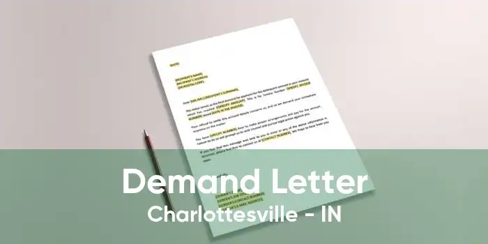 Demand Letter Charlottesville - IN