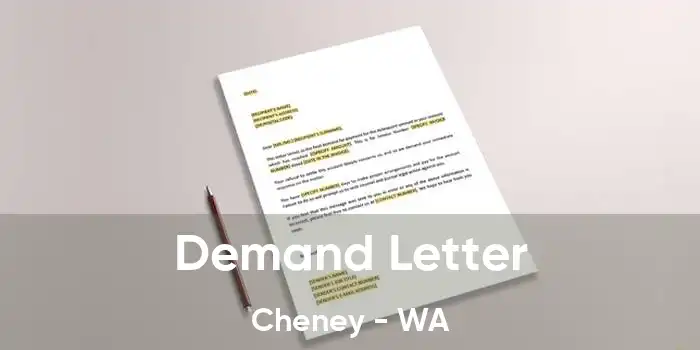 Demand Letter Cheney - WA