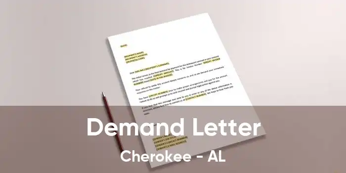 Demand Letter Cherokee - AL