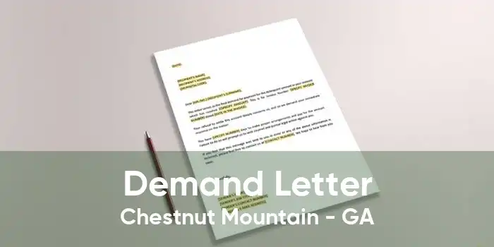 Demand Letter Chestnut Mountain - GA