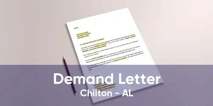 Demand Letter Chilton - AL