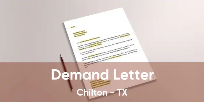 Demand Letter Chilton - TX