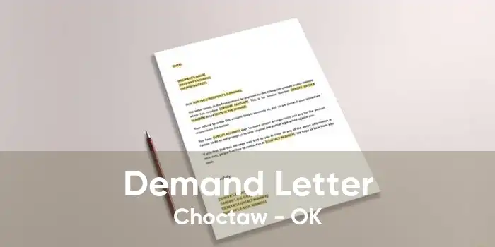 Demand Letter Choctaw - OK