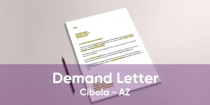 Demand Letter Cibola - AZ