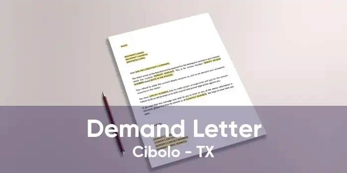 Demand Letter Cibolo - TX