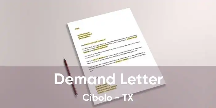 Demand Letter Cibolo - TX