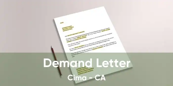 Demand Letter Cima - CA