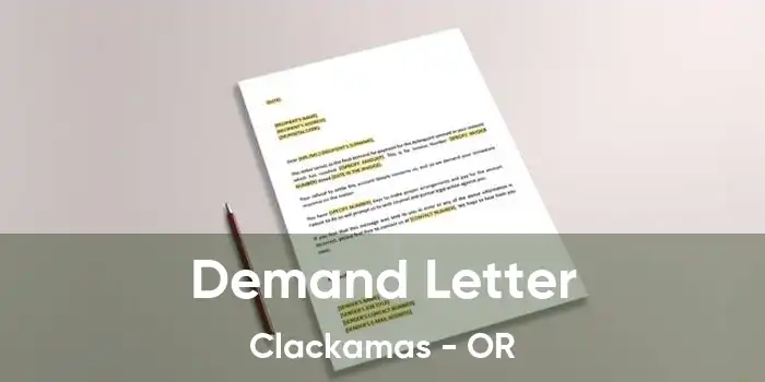 Demand Letter Clackamas - OR