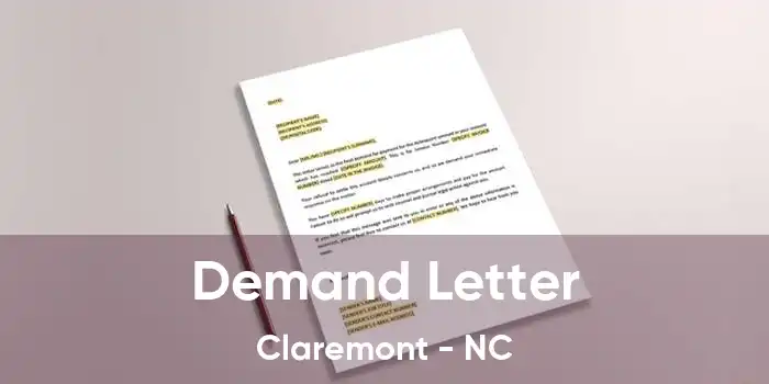 Demand Letter Claremont - NC