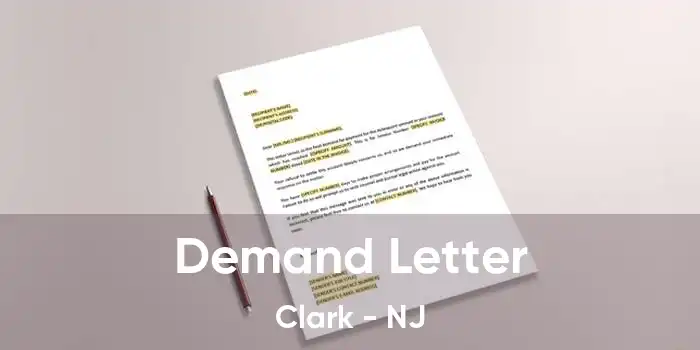 Demand Letter Clark - NJ