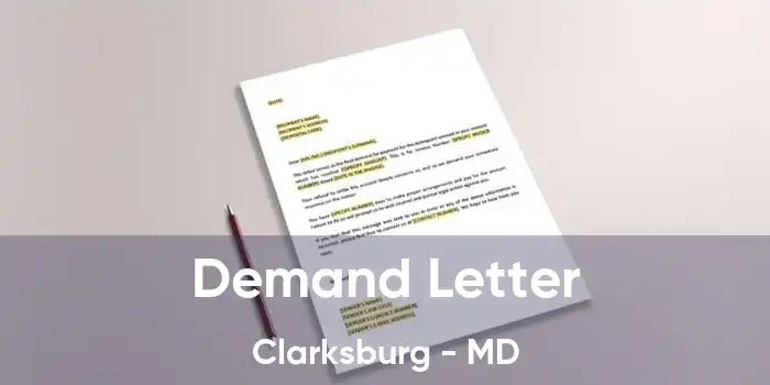 Demand Letter Clarksburg - MD