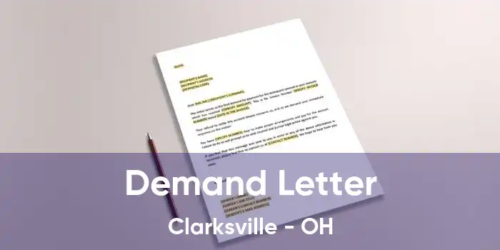 Demand Letter Clarksville - OH